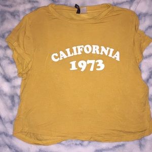 Mustard California Crop Top